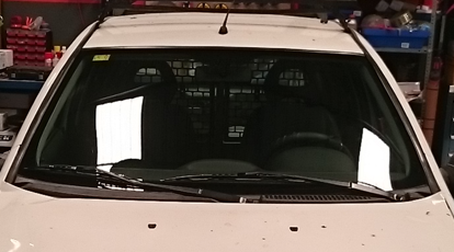 Parabrisas completamente restaurado después de la reparación